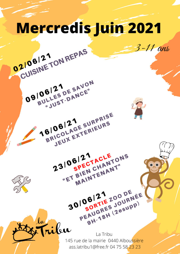 MERCREDIS JUIN 2021 3/11ANS