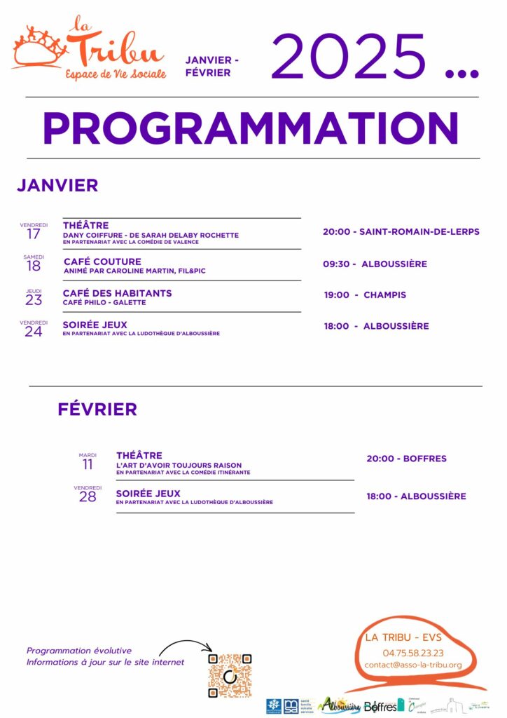 Programmation Janvier et Février 2025