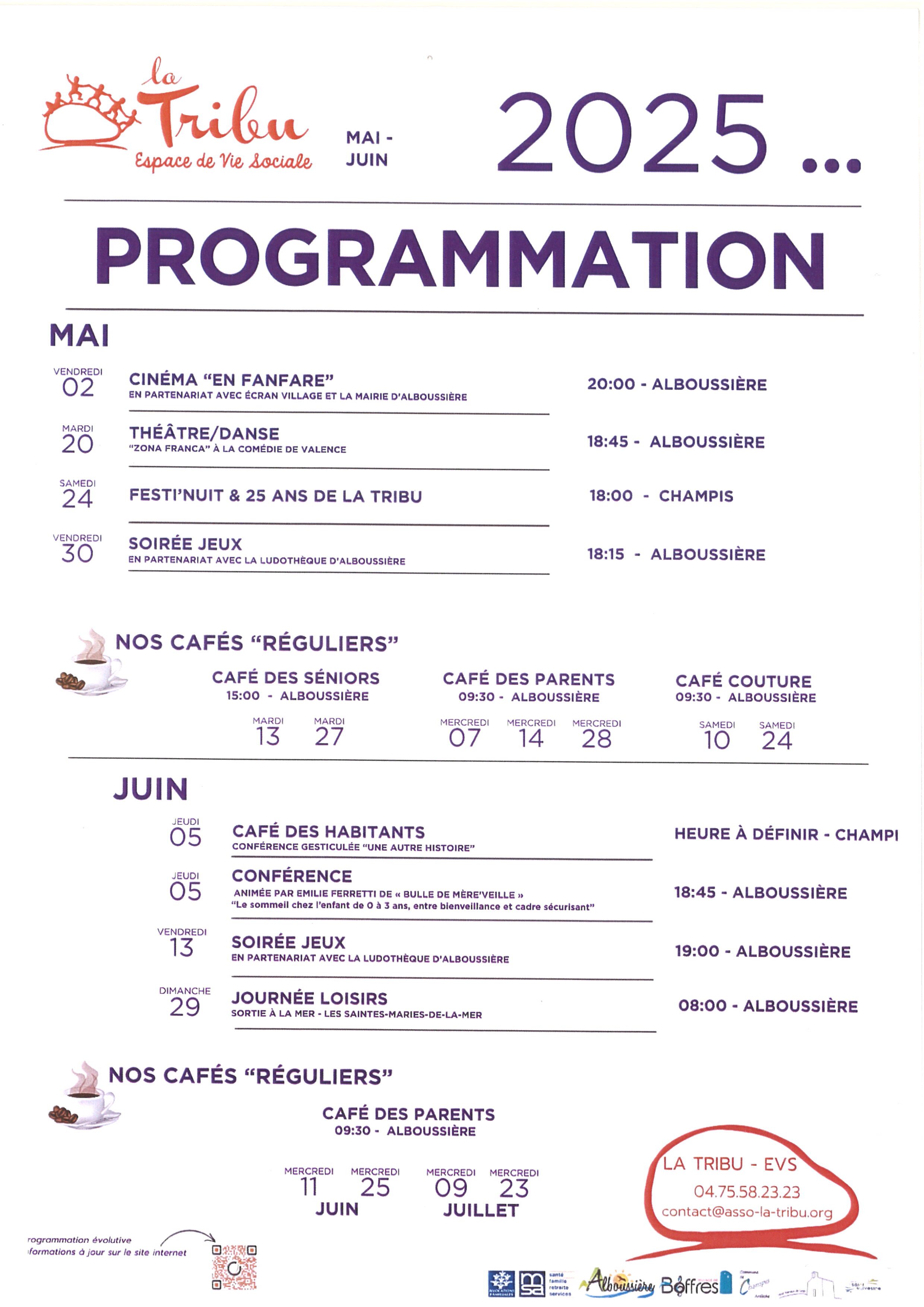 PROGRAMMATION MAI/JUIN