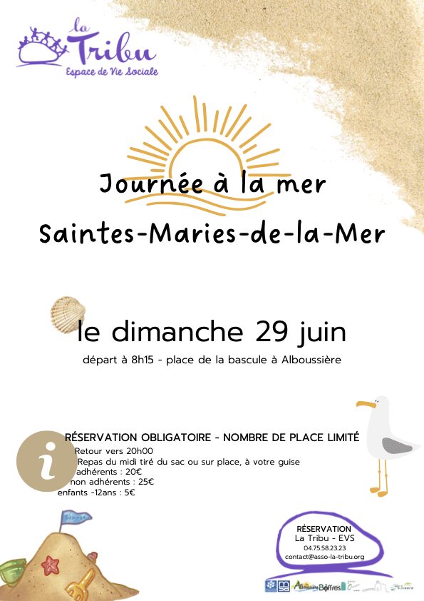 Journée aux Saintes Maries de la mer le dimanche 29 juin