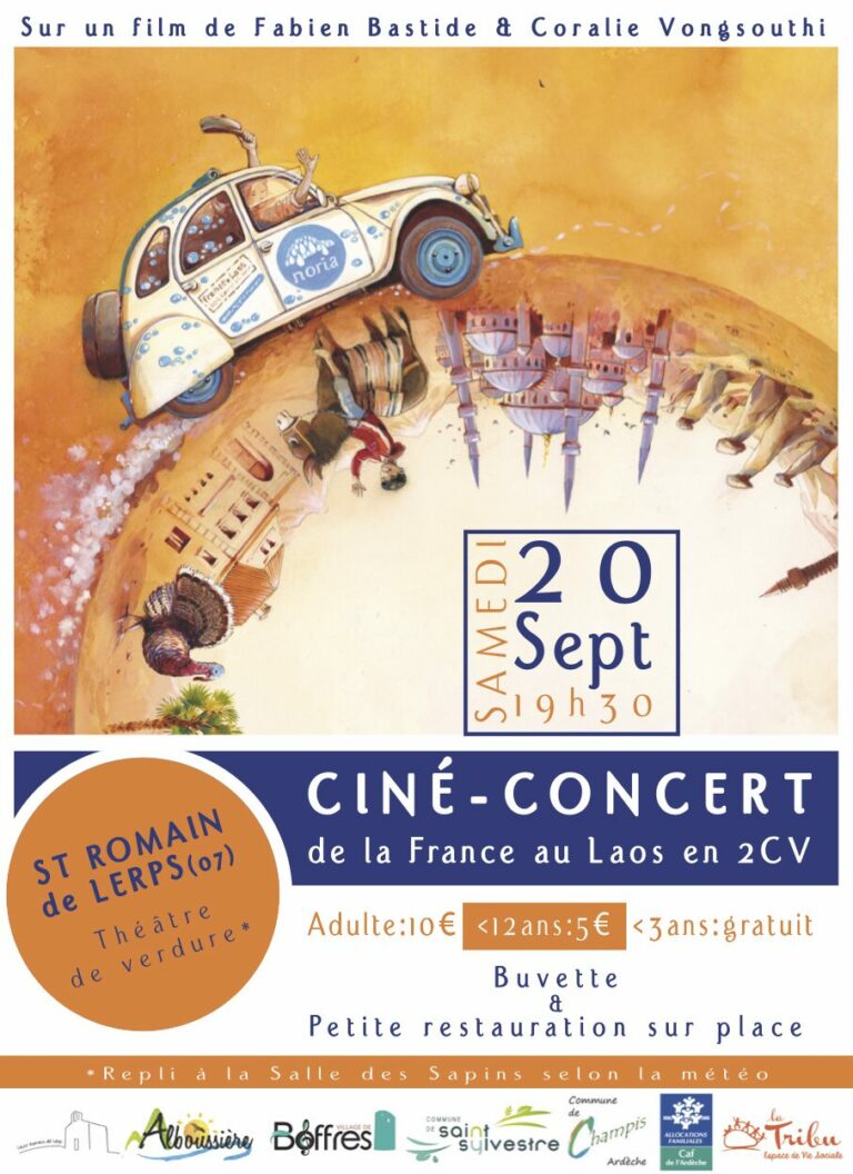 CINÉ CONCERT de la France au Laos en 2 CV
