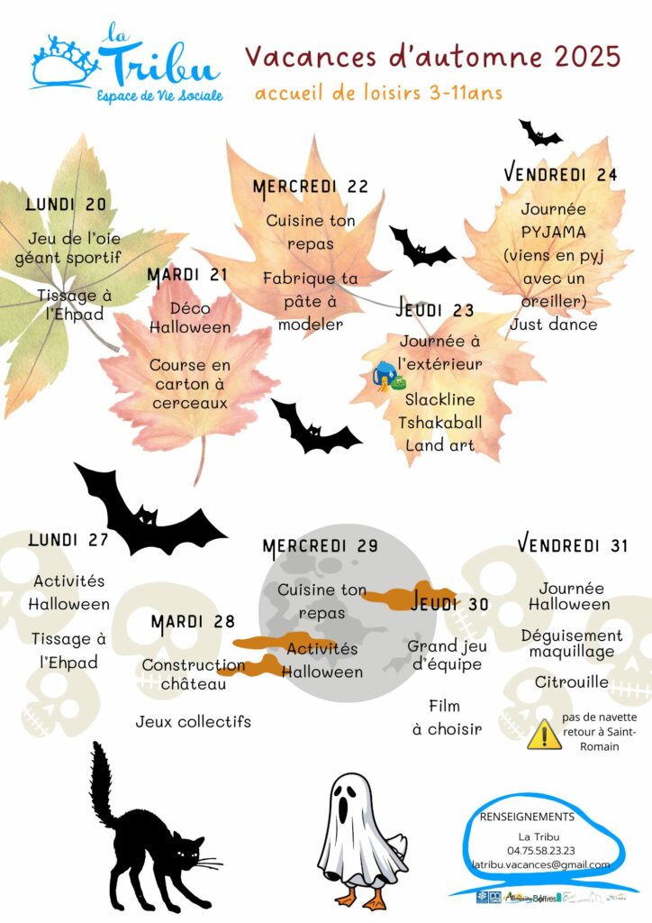 VACANCES AUTOMNE 3/11 ans