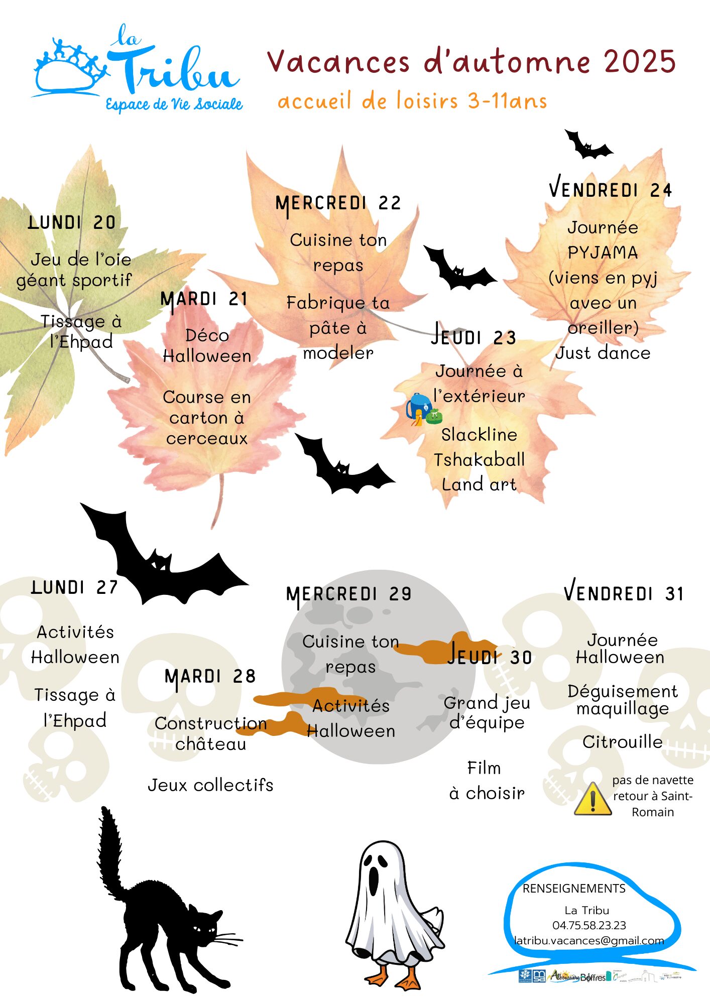 VACANCES AUTOMNE 3/11 ans