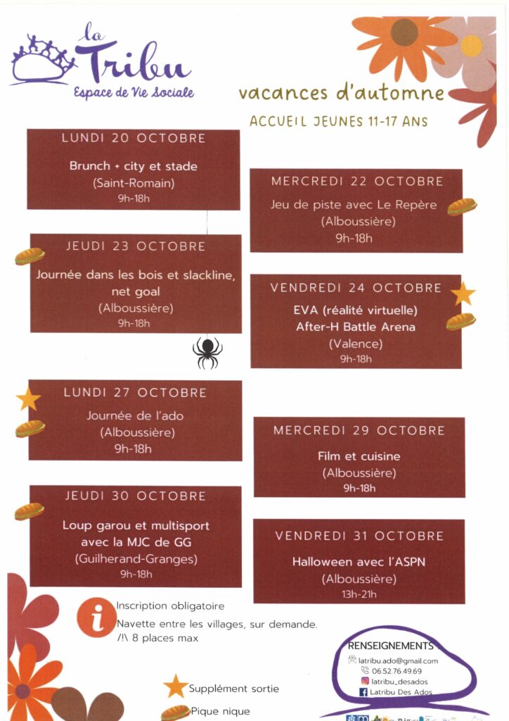 ADOS Vacances automne 25