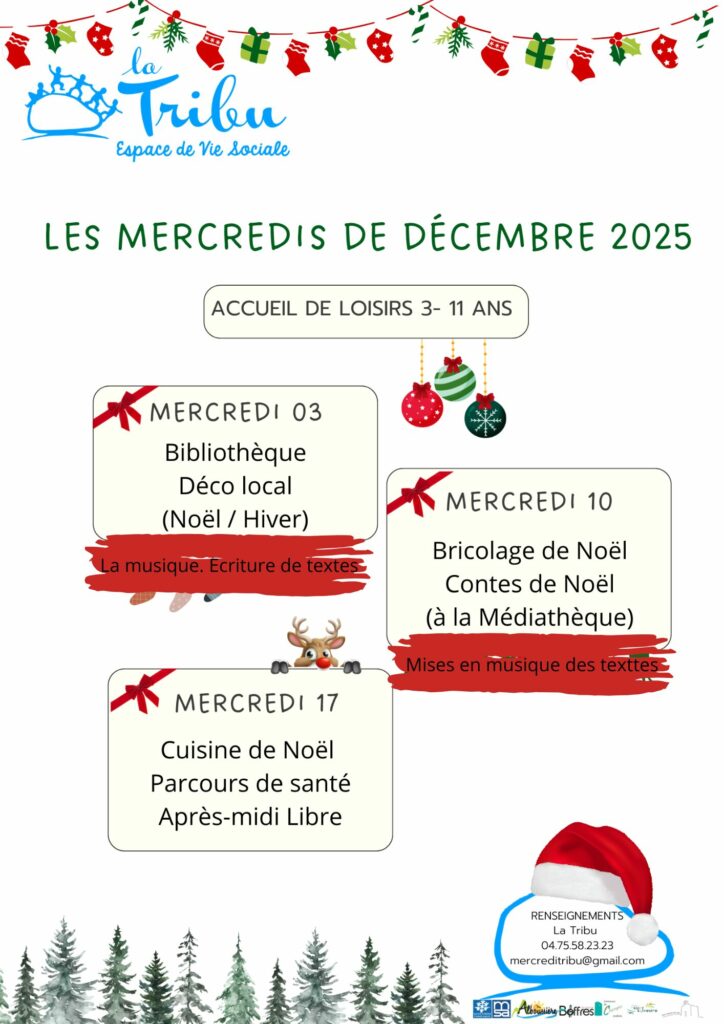 Programme MERCREDIS décembre 2025