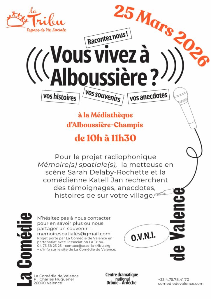 VOUS VIVEZ A ALBOUSSIERE ?