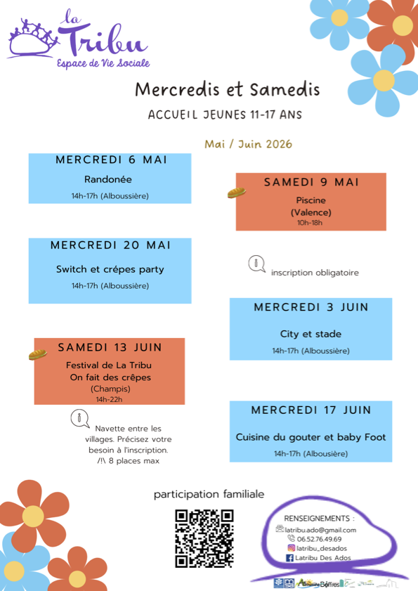 Mercredis ados Mai/Juin2026