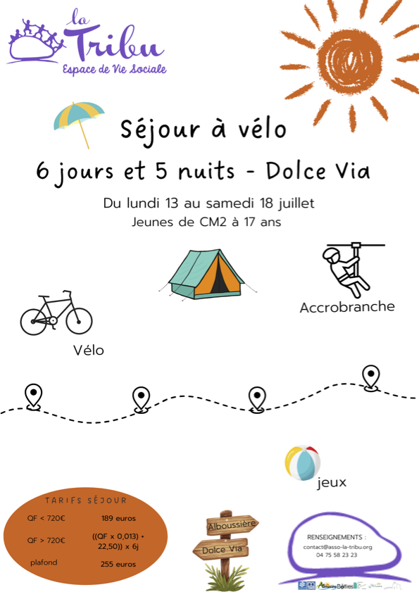 SEJOUR VELO DU CM2 A 17 ANS