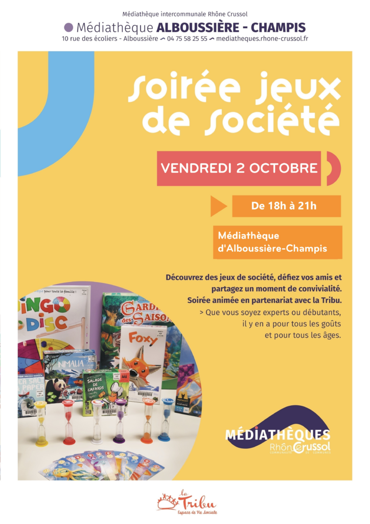 SOIREE JEUX 02 OCT 26