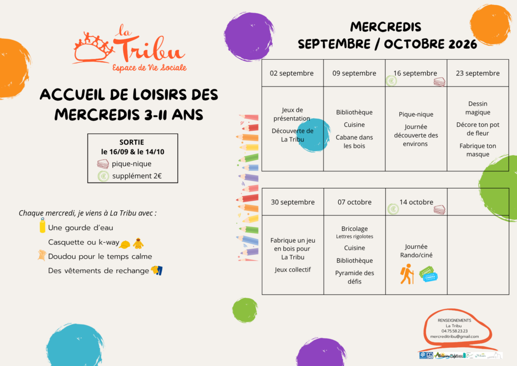 MERCREDIS SEPT/ OCT 3/11ANS