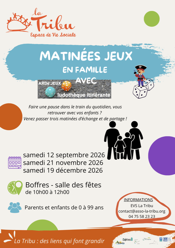 MATINÉES JEUX NOV/DEC